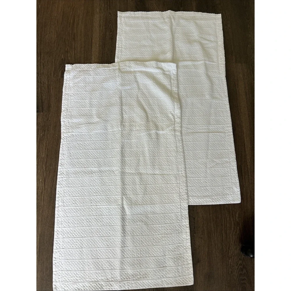 2 Docofil King Sham Pillow Cover 100% Cotton Portugal MINT Matalasse 38.5 X21.5